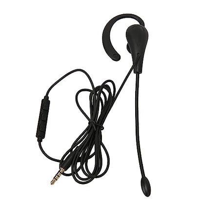 Single Ear Headset with Microphone, Wired, Noise Cancelling, Lightweight, Type-C, for Call Center Office