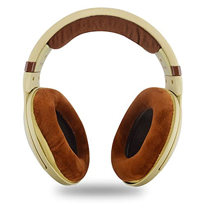 Geekria Velour Headband Pad Compatible with Sennheiser HD598, HD598SE, HD598CS, HD595, HD569, HD559, HD558, HD555, HD518, HD515, Game ONE, PC360, PC373D Headphones (Brown) - color: Brown