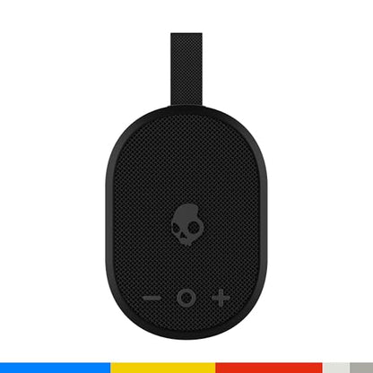 Skullcandy Ounce+ Wireless Bluetooth Speaker - IPX7 Waterproof Mini Portable Speaker with 16 Hour Battery, True Wireless Stereo, and Ballistic Nylon Carry Strap (Black) - color: Black