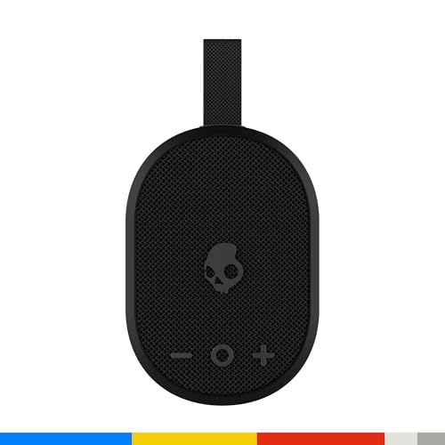 Skullcandy Ounce+ Wireless Bluetooth Speaker - IPX7 Waterproof Mini Portable Speaker with 16 Hour Battery, True Wireless Stereo, and Ballistic Nylon Carry Strap (Black) - color: Black