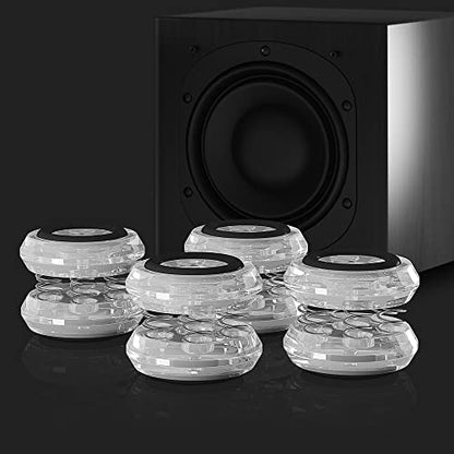 4 Piece Spring Isolation pad Shock Absorber pad Speaker Stand for HiFi amplifiers/Speakers/Turntables/Players Acoustic Isolators