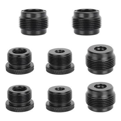 CAMVATE 8 PCS Microphone Mount Thread Adapter Set (Black)-3748