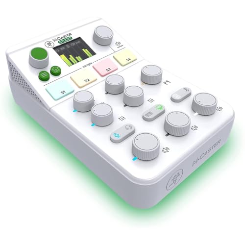 Mackie M-Caster Studio Desktop Live Streaming Mixer- White - color: White, style: Live Streaming Mixer