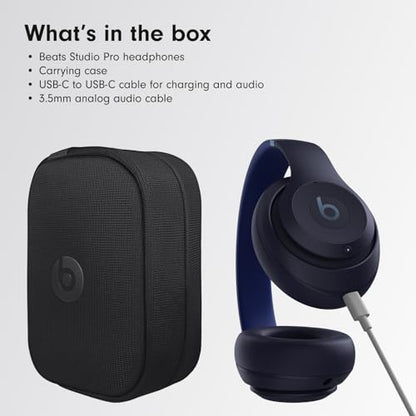 Beats Studio Pro with AppleCare+ for Headphones (2 Years) - Navy - color: Navy, style: With AppleCare+