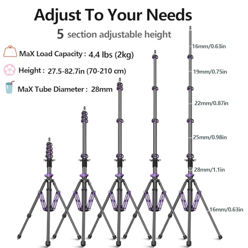FreeSea MT-Zero Aluminum Photography Light Stand, Mini Portable Tripod