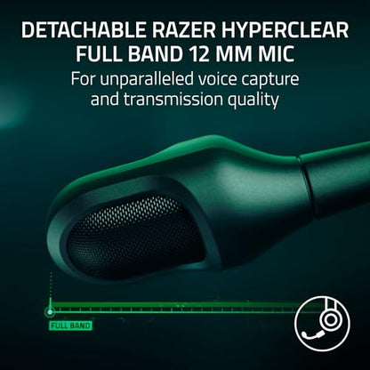 Razer BlackShark V3 Pro Wireless ANC PlayStation Gaming Headset, White | Full Band Mic, 50mm Drivers, 2.4 GHz, Bluetooth, 3.5mm, Works with PC, Mac, Nintendo Switch, Smartphone, 70 Hr Battery - color: White, style: PS5