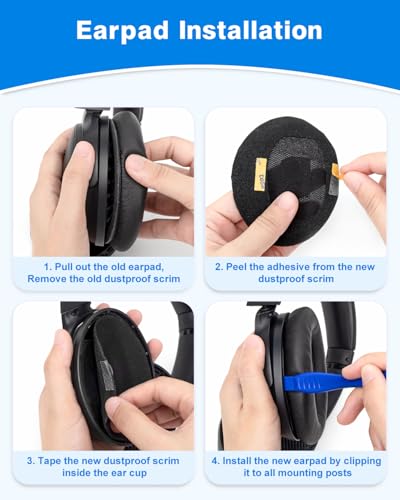 Link Dream Ear Pads for Bose QuietComfort 45 Headphone -Black