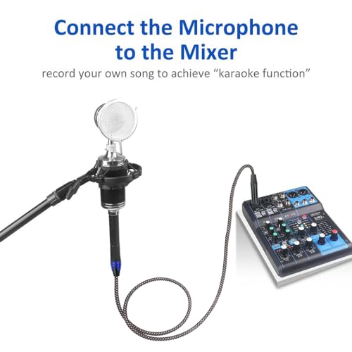 Smithok 1/4" to XLR Cable,Heavy Duty Nylon Braided,Gold Plated Plug,Balanced 1/4" TRS to XLR Male Patch Cable, Quarter Inch 6.35mm to 3pin XLR Male Microphone Cable -10ft(3M)