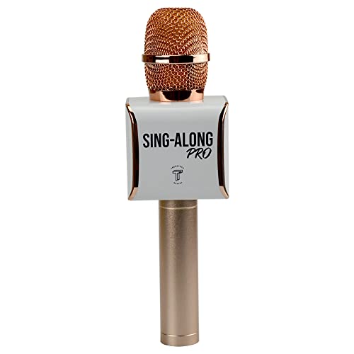Sing-Along PRO Bluetooth Microphone - Wireless Karaoke Mic for Kids & Adults - Portable Home Karaoke Mic with Stereo Audio (Rose Gold) - color: Rose Gold