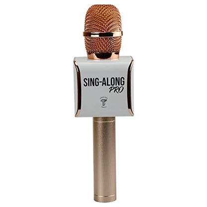 Sing-Along PRO Bluetooth Microphone - Wireless Karaoke Mic for Kids & Adults - Portable Home Karaoke Mic with Stereo Audio (Rose Gold) - color: Rose Gold