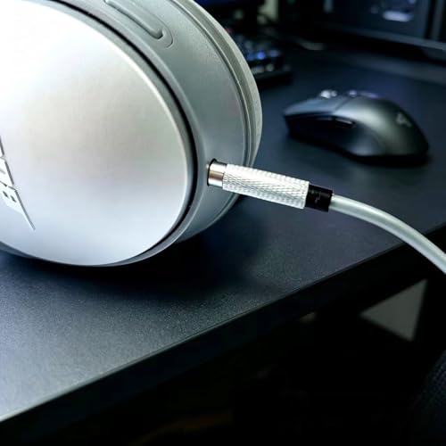FAAEAL Replacement Audio Cable Aux Cord 3.5mm to 2.5mm Wire Compatible with Bose QC45 QC35II QC25 SoundTrue Soundlink On-Ear2 OE2 OE2i JBL 710BT 660NC Headphone for Musician Audiophile 6.5ft w/mic - size: 6.5ft w/mic