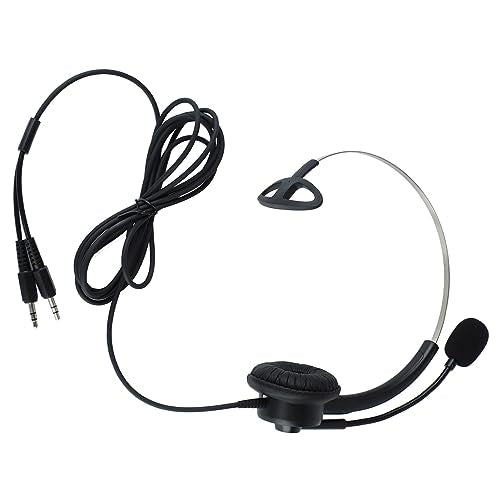 Cuifati Adjustable Headphone HD Sound Comfortable Breathable OverEar Headset with Antistatic Design, Ideal Replacement for All Head Sizes - Lightweight Flexible Plastic Headphones for (3.5mm Dual