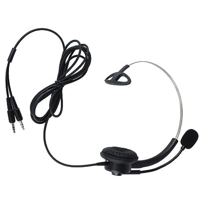Cuifati Adjustable Headphone HD Sound Comfortable Breathable OverEar Headset with Antistatic Design, Ideal Replacement for All Head Sizes - Lightweight Flexible Plastic Headphones for (3.5mm Dual