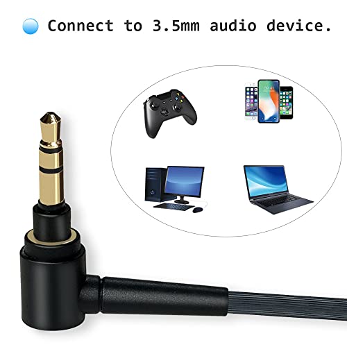 WH-1000XM4 Cable Compatible with Sony WH-1000XM5/WH-1000XM6(2 M) | 2Meter Long,black,Cord Compatible with Sony WH-1000XM3 MDR-XB950BT MDR-XB950N1 MDR-1A WH-xb910n WH-CH700N Headphone - size: 2m