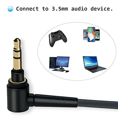 WH-1000XM4 Cable Compatible with Sony WH-1000XM5/WH-1000XM6(2 M) | 2Meter Long,black,Cord Compatible with Sony WH-1000XM3 MDR-XB950BT MDR-XB950N1 MDR-1A WH-xb910n WH-CH700N Headphone - size: 2m