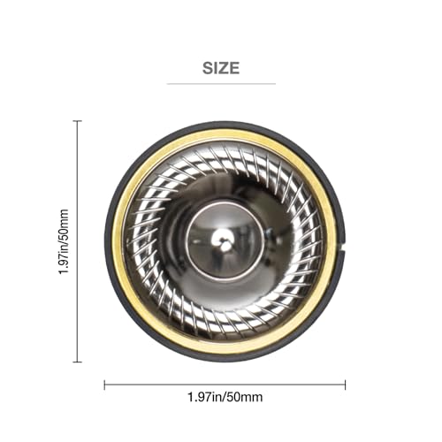 Titanium Diaphragm Headphone Speaker Driver - Compatible with Logitech G Pro X, AKG K371 K361 K545, Sennheiser HD380 PRO, Hyperx Cloud Revolver Headphones - 50mm Diameter, 32 Ohms Impedance