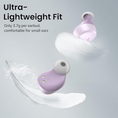 TOZO A1 Wireless Earbuds Bluetooth 5.3 Light Weight in Ear Headphones | IPX5 Waterproof,2 Mics for AI Calls,Immersive Premium Sound Bass Headset with Charging Case,32 EQ via App Light Purple - color: Light Purple