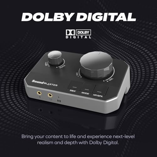 Sound Blaster G8, USB Dual DAC & Headphone AMP, High-Res Audio | High-performance, USB DAC, Headphone Amp, Gaming Audio, High Resolution, Multi-Platform, Desktop Audio, Amplifier