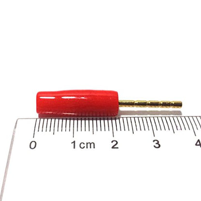 4mm Banana Male Screw Plug, Red Black, 10 Pack