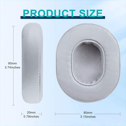 HAOMUK Replacement Ear Pads for Skullcandy Crusher Wireless/Evo/ANC Hesh 3/EVO/ANC, Headphones Ear Cushions, Headset Earpads, Ear Cups Cover-Grey - color: Grey