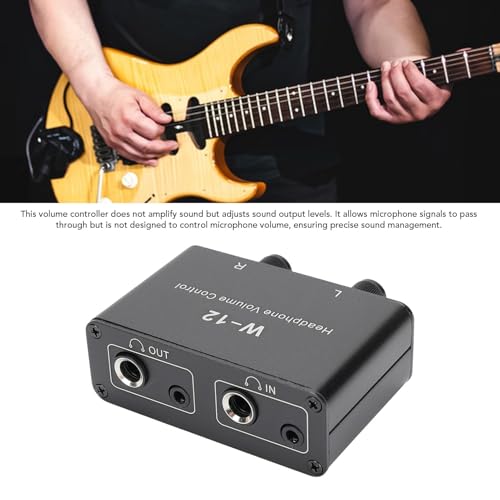 Bewinner 3.5mm 6.35mm Stereo Volume Controller, Stereo Audio Volume Attenuator, 1/4 Inch 1/8 Inch Mini Inline Headphone Attenuator Vol Control Knob