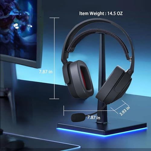SENZER X100 Wireless Gaming Headset with Mic for PC PS4 PS5 Nintendo Switch Wired for Xbox One, Bluetooth, 40+ Hrs Stereo Sound, Comfortable Gaming Headphones, Customized Side Plates