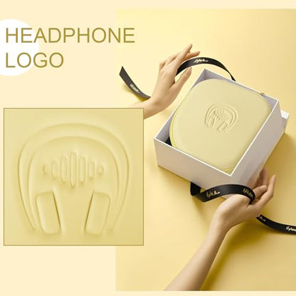 Hard Headphone Case for Sony WH-CH520 / JBL Tune Live 670NC, Yellow | Protective Carring Storage Case for Over-Ear Headphones, with Handle Strap & Mesh Pocket - color: YELLOW