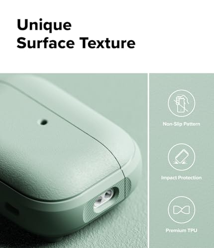 Ringke Onyx Magnetic for AirPods Pro 3 Case [Compatible with MagSafe] Oil & Dirt Resistant Feels Good in The Hand Non-Slip Lightweight Cover with Carabiner - Mint - color: Mint, size: AirPods Pro 3