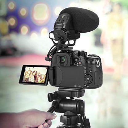 VidPro XM-50 Professional On-Camera Condenser Shotgun Video Microphone DSLR Cameras, Camcorders, Smartphones and Computers for Recording, Interviews, Video Production, Live Conferencing and Studio