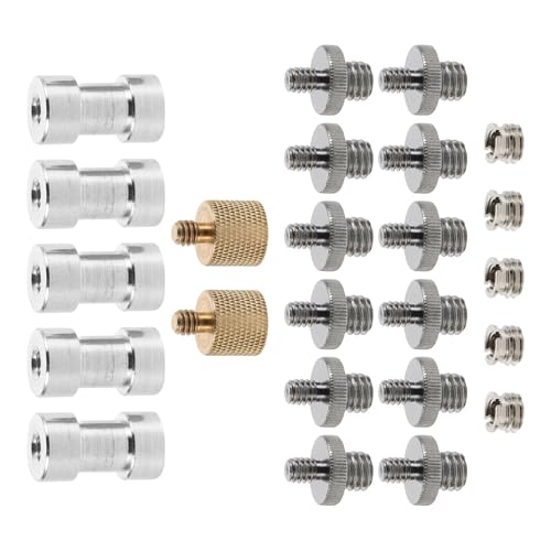 OUNONA Tripod Thread Adapter Screw Set with Fast Assembly and Disassembly Aluminum Alloy Material for Camera and Microphone Stand Suitable for Indoor Photography and Photography Studio