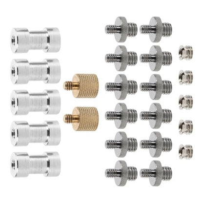 OUNONA Tripod Thread Adapter Screw Set with Fast Assembly and Disassembly Aluminum Alloy Material for Camera and Microphone Stand Suitable for Indoor Photography and Photography Studio