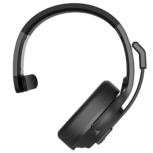 EKSAtelecom H1 Pro Telecom Bluetooth Trucker Headset, Black