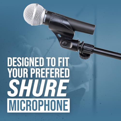 Shure by Gator Tripod Mic Stand with Telescoping Boom (SH-TRIPODSTANDTBM) | Twist Clutch Adjusts Height Between 41-70" Collapsible Tripod Base with Non-Slip Rubber Feet - style: Standard Clutch + Boom