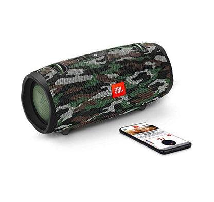 JBL Xtreme 2 - Portable Bluetooth Speaker - Camo | Wireless Bluetooth Streaming, Up to 15 hours of playtime, IPX7 waterproof, JBL Connect, Durable fabric and rugged material - color: Camouflage