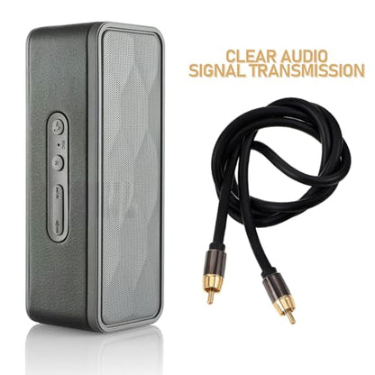 OSALADI Audio Cable Coaxial Digital Audio Cable Aluminum Alloy Shell 1 Meter and Amplifier Speaker Connection