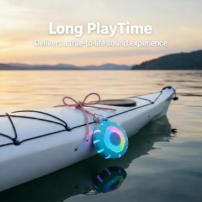 HEYSONG Waterproof Shower Bluetooth Speaker, Durable & Portable with Clear Sound, Ideal for Shower, Pool, Beach & Kayaking – Great Gift for Girls, Women & Men - color: Blue