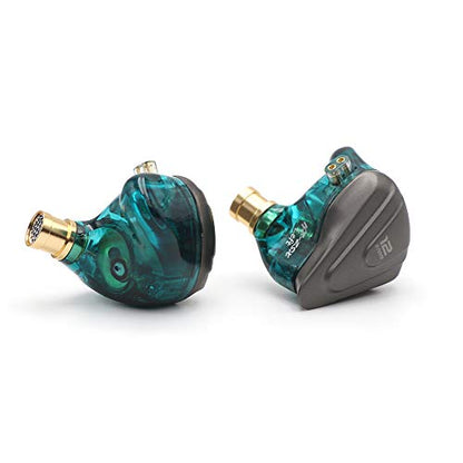 Linsoul KZ ZSX 5BA+1DD 6 Driver Hybrid in-Ear HiFi Earphones - color: Cyan, style: With Mic