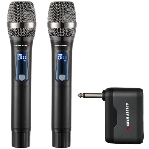 Karaoke Wireless Microphones for Singing with Auto 2.4GHz Stable Reception