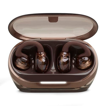 JBL Soundgear Clips Open Ear Headphones for Situational Awareness - Copper | Up to 32 Hours Total Playtime With Speed Charge, Sweat Resistant, Noise-Reducing Mics, App Control For Custom Audio - color: Copper