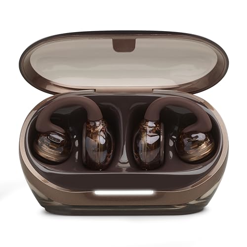 JBL Soundgear Clips Open Ear Headphones for Situational Awareness - Copper | Up to 32 Hours Total Playtime With Speed Charge, Sweat Resistant, Noise-Reducing Mics, App Control For Custom Audio - color: Copper