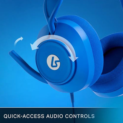LucidSound LS10X Gen 2 Wired Gaming Headset for Xbox Series X|S - Blue, Officially Licensed, Designed for Comfort, Quick-Access Audio Controls, Premium Audio, flip-to-Mute Boom mic - style: Blue