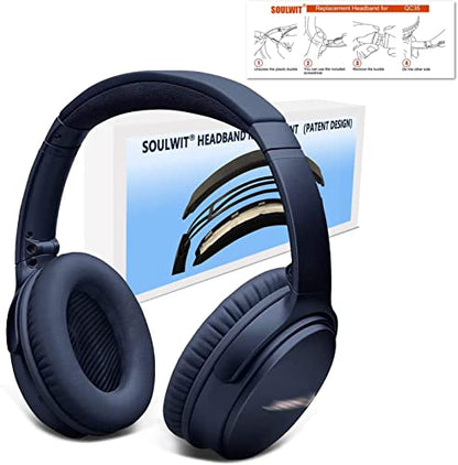 SOULWIT Headband for Bose QC35 & QuietComfort 35 II (QC35 ii) Headphones, Replacement Headstrap Pad Repair Part (Blue) - color: Blue