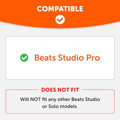 WC SweatZ Studio Pro - Patented Silicone Earpad Covers for Beats Studio Pro | Made by Wicked Cushions | Sweatproof & Easily Washable | White - color: White