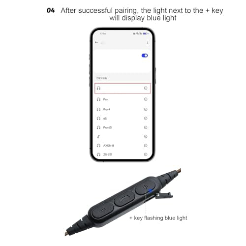 Yoidesu ZS10 PRO IEM Cable in Ear Monitor Cable for ZS10 PRO ZS10 PRO X EDX PRO Castor ZSN PRO ZSN PRO X ES4 ZSR ZS10 PRO 2 ZS12 PRO X