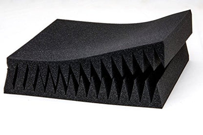 AK TRADING CO. High Acoustic Panels Studio Soundproofing Foam Wedge Tiles 12"L x 12"W x 2"H - Pack of 48 Tiles