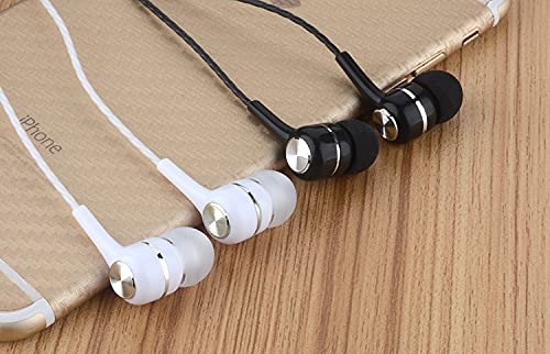 Kamon 5 Pack Earbuds Headphones with Remote & Mic, Earphones Wired Stereo in-Ear Bass for iPhone, Android, Smartphones, iPod, iPad, MP3, Fits All 3.5mm Interface (K2) - color: K2