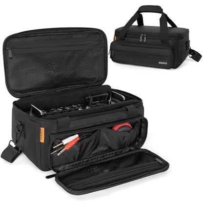 Padded Mixer Carry Bag Fits Behringer X-AIR Series Mixers（ XR12，XR16，XR18）, L 14.6" x W 7.5" x H 6.7" Black