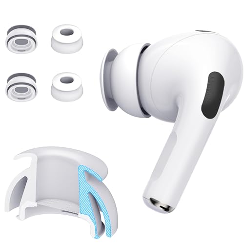 Premium Multi-Flange Eartips for AirPods Pro 1&2 (X-Small) – Always Fits, Never Slips - size: X-Small