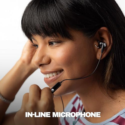 Skullcandy Set USB-C Wired Earbuds with Noise Isolating Fit - True Black | USB-C Wired Connection, In-Line Microphone Call and Track Control for iPhone Android, Ear Gel Sizes Included for Custom Fit - size: USB-C