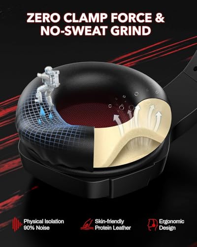 BINNUNE Wireless Gaming Headset for PS5 PC, 120H Ultra-Long Battery, 2.4GHz & Bluetooth 5.3 Wireless Headphones with Noise Canceling Mic, 50mm Drivers, Comfort Over Ear Headphones, Black - color: Black
